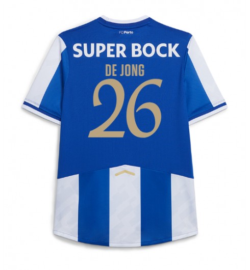 Moške Nogometnih dresov Porto Luuk de Jong #26 Domači 2025-26 Kratki rokavi Moške Nogometnih dresov Porto Luuk de Jong #26 Domači 2025-26 Kratki rokavi